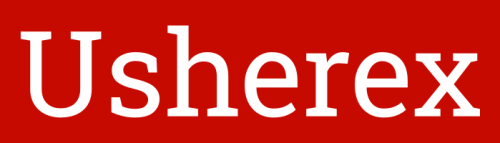 Usherex logo.